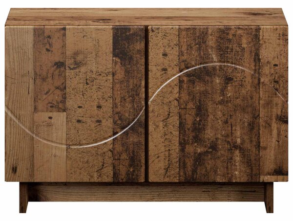 TV állvány 60 x 34,5 x 40 cm Antik Fa Szerelt Fa