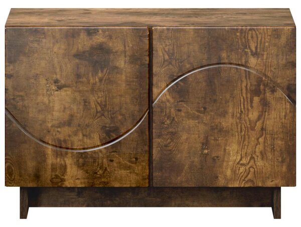 TV állvány 60 x 34,5 x 40 cm Füstös Tölgy Szerelt Fa