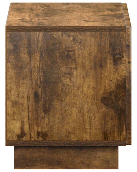 TV állvány 60 x 34,5 x 40 cm Füstös Tölgy Szerelt Fa