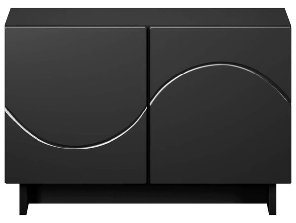 TV állvány 60 x 34,5 x 40 cm Fekete Szerelt Fa