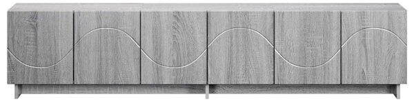 TV állvány 180 x 34,5 x 40 cm Szürke Sonoma Szerelt Fa