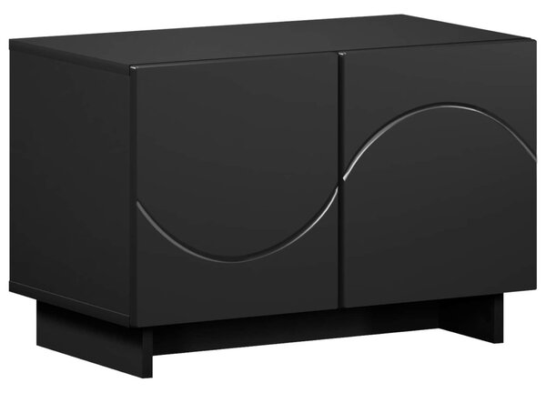 TV állvány 60 x 34,5 x 40 cm Fekete Szerelt Fa