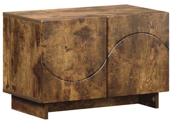 TV állvány 60 x 34,5 x 40 cm Füstös Tölgy Szerelt Fa