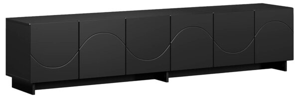 TV állvány 180 x 34,5 x 40 cm Fekete Szerelt Fa