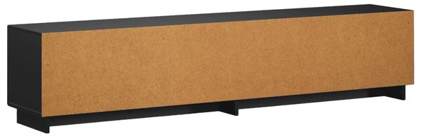 TV állvány 180 x 34,5 x 40 cm Fekete Szerelt Fa