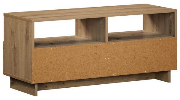 TV állvány 90 x 34.5 x 40 cm Kézműves Tölgy Szerelt Fa