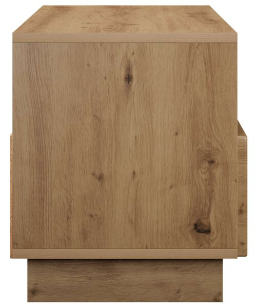 TV állvány 90 x 34.5 x 40 cm Kézműves Tölgy Szerelt Fa
