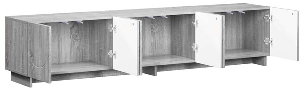 TV állvány 180 x 34,5 x 40 cm Szürke Sonoma Szerelt Fa