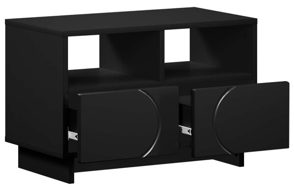 TV állvány 60 x 34.5 x 40 cm Fekete Szerelt Fa