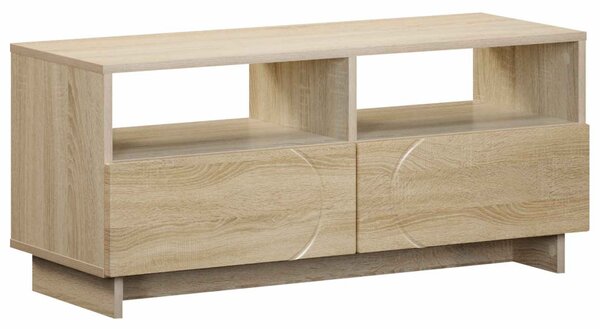 TV állvány 90 x 34.5 x 40 cm Sonoma Tölgy Szerelt Fa