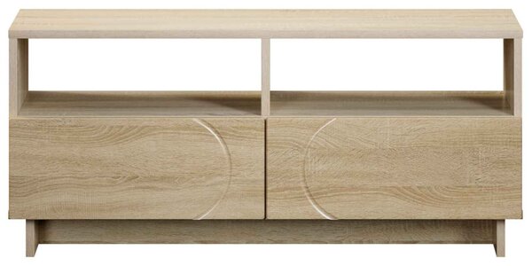 TV állvány 90 x 34.5 x 40 cm Sonoma Tölgy Szerelt Fa