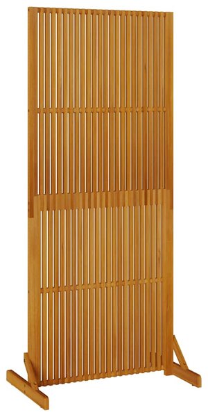 Tömör akácfa adatvédelmi paraván beltéri/kültéri 180,5 cm