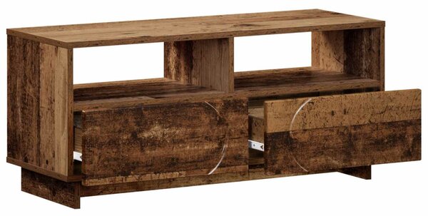 TV állvány 90 x 34,5 x 40 cm Antik Fa Szerelt Fa