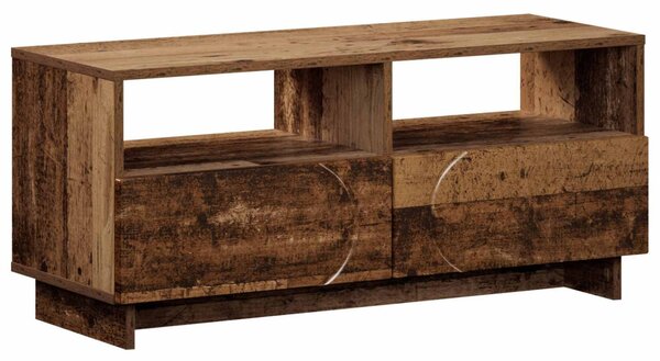 TV állvány 90 x 34,5 x 40 cm Antik Fa Szerelt Fa