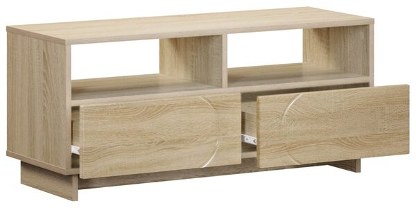TV állvány 90 x 34.5 x 40 cm Sonoma Tölgy Szerelt Fa
