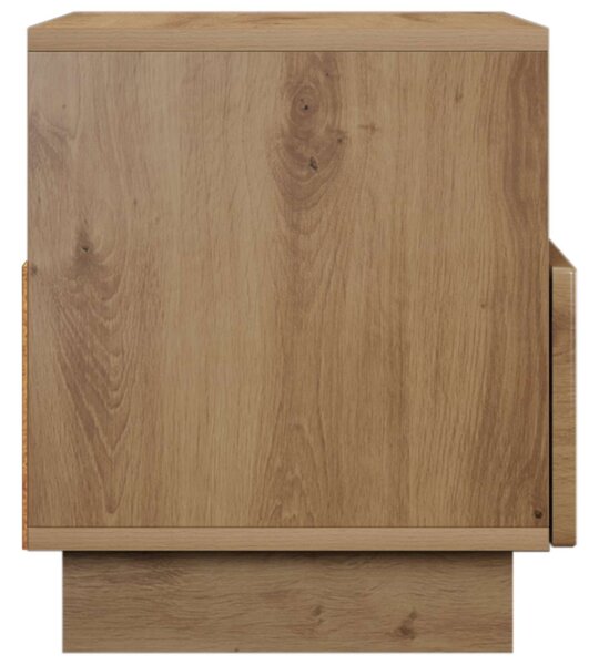 TV állvány 60 x 34,5 x 40 cm Kézműves Tölgy Szerelt Fa
