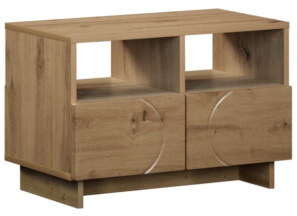 TV állvány 60 x 34,5 x 40 cm Kézműves Tölgy Szerelt Fa