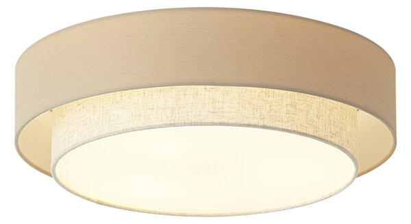 Modern mennyezeti lámpa bézs 50cm 3-lámpás - Drum Duo