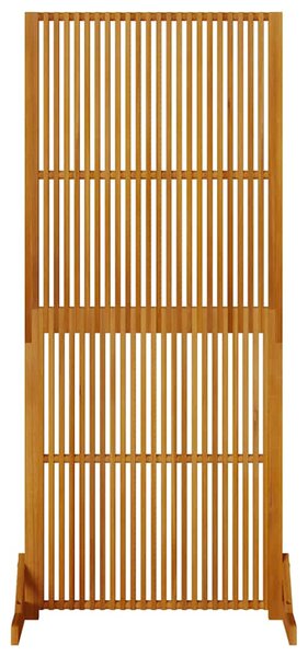 Tömör akácfa adatvédelmi paraván beltéri/kültéri 180,5 cm