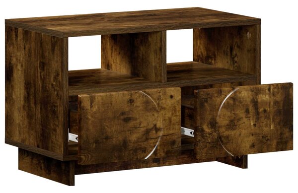 TV állvány 60 x 34,5 x 40 cm Füstös Tölgy Szerelt Fa