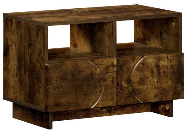 TV állvány 60 x 34,5 x 40 cm Füstös Tölgy Szerelt Fa