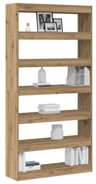 Könyvespolc 6 szintes 100 x 30 x 198 cm Szerelt Fa