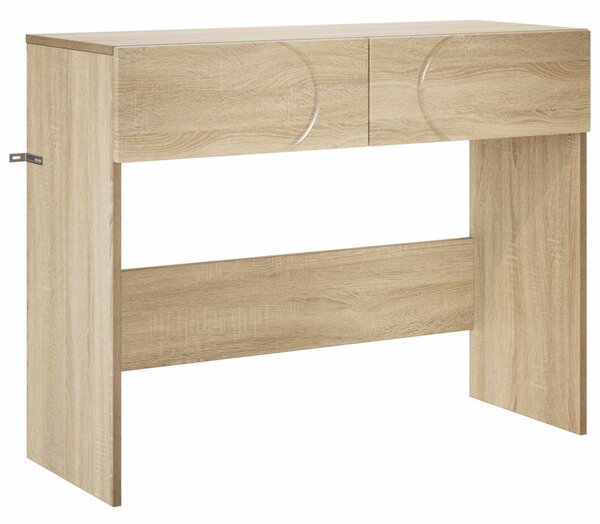 Konzolasztal Sonoma Tölgy 96,5 x 38 x 75 cm szerelt fa