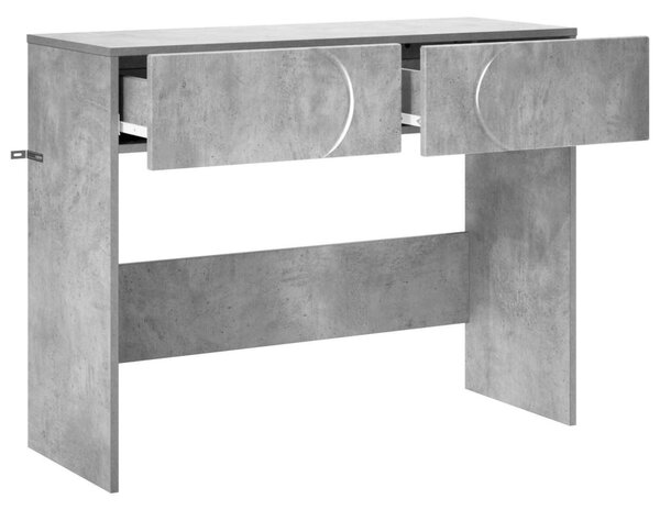 Konzolasztal Betonszürke 96,5 x 38 x 75 cm szerelt fa