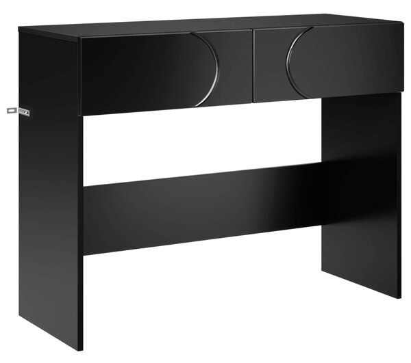Konzolasztal Fekete 96,5 x 38 x 75 cm szerelt fa