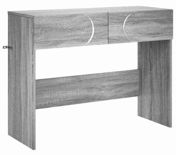 Konzolasztal Szürke Sonoma 96,5 x 38 x 75 cm szerelt fa