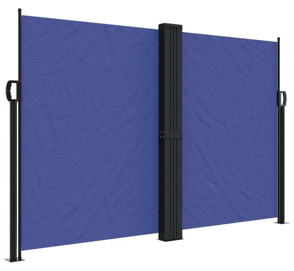 VidaXL kék behúzható oldalsó napellenző 160x1000 cm