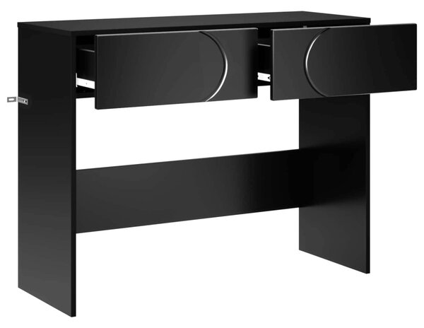Konzolasztal Fekete 96,5 x 38 x 75 cm szerelt fa