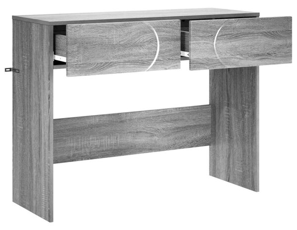 Konzolasztal Szürke Sonoma 96,5 x 38 x 75 cm szerelt fa
