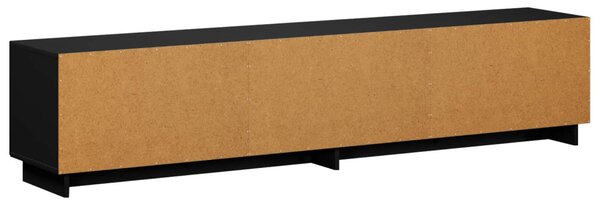 TV állvány 180 x 34,5 x 40 cm Fekete Szerelt Fa