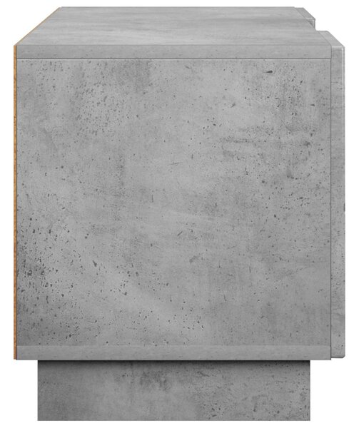 TV állvány 140 x 34,5 x 40 cm Betonszürke Szerelt Fa