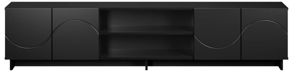 TV állvány 180 x 34,5 x 40 cm Fekete Szerelt Fa