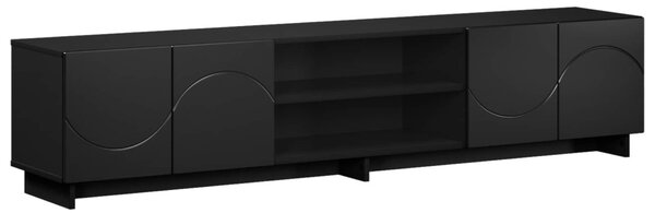 TV állvány 180 x 34,5 x 40 cm Fekete Szerelt Fa