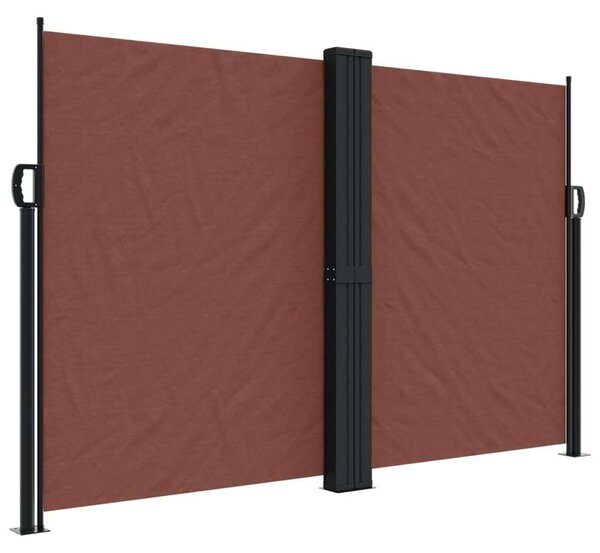 VidaXL barna behúzható oldalsó napellenző 160 x 1000 cm