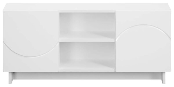 TV állvány 90 x 34.5 x 40 cm Fehér Szerelt Fa
