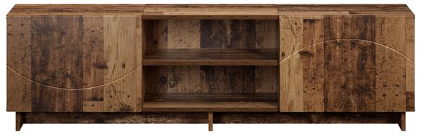 TV állvány 140 x 34.5 x 40 cm Antik Fa Szerelt Fa