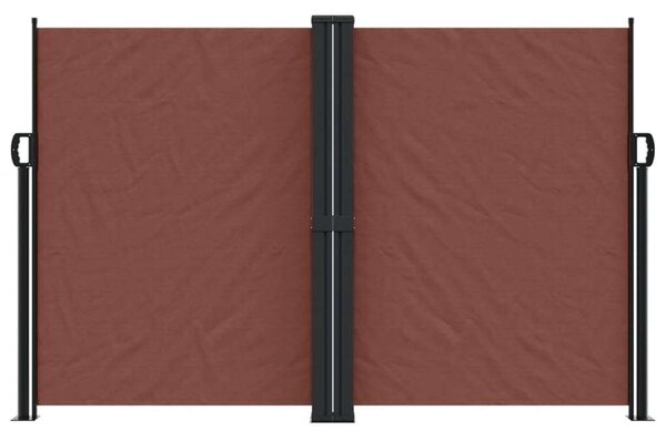VidaXL barna behúzható oldalsó napellenző 160 x 1000 cm