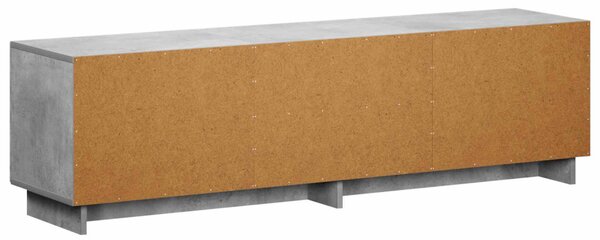 TV állvány 140 x 34,5 x 40 cm Betonszürke Szerelt Fa