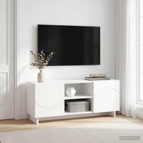 TV állvány 90 x 34.5 x 40 cm Fehér Szerelt Fa