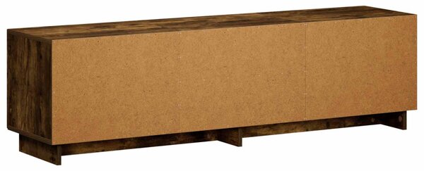TV állvány 140 x 34,5 x 40 cm Füstös Tölgy Szerelt Fa