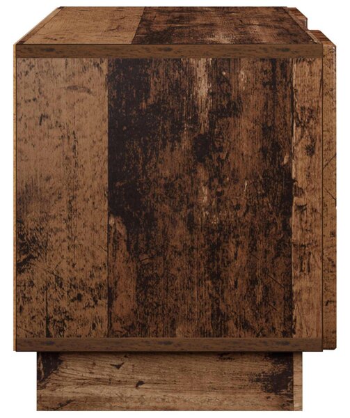 TV állvány 140 x 34.5 x 40 cm Antik Fa Szerelt Fa
