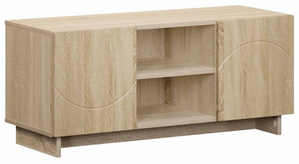 TV állvány 90 x 34.5 x 40 cm Sonoma Tölgy Szerelt Fa