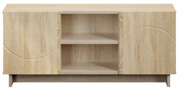 TV állvány 90 x 34.5 x 40 cm Sonoma Tölgy Szerelt Fa