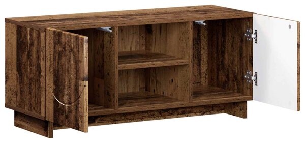 TV állvány 90 x 34.5 x 40 cm Antik Fa Szerelt Fa