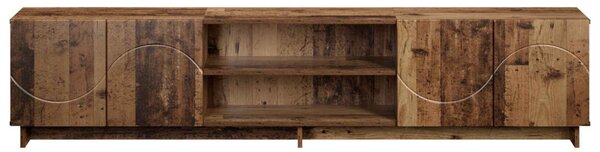 TV állvány 180 x 34,5 x 40 cm Antik Fa Szerelt Fa