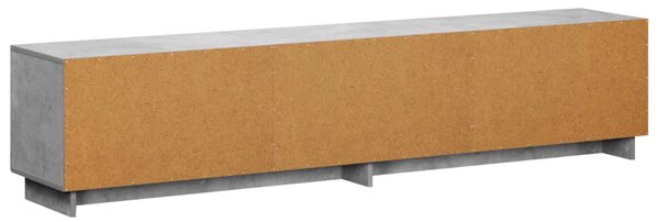 TV állvány 180 x 34,5 x 40 cm Betonszürke Szerelt Fa
